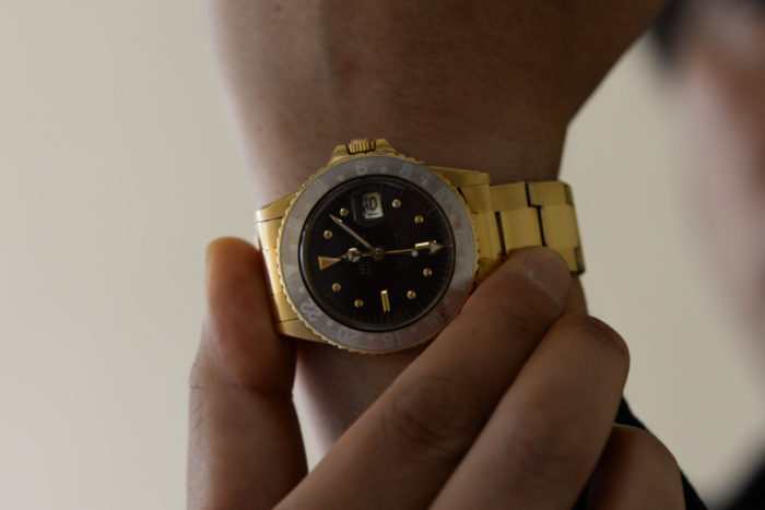 父親が1974年に購入した腕時計です」 ロレックス ゴールドのGMT
